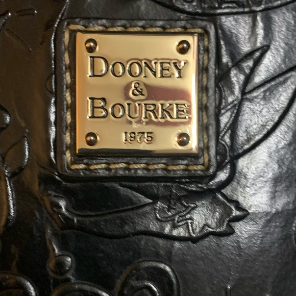 Dooney & Bourke Disney Sketch Black Embossed Leather Tote - Picture 9 of 14